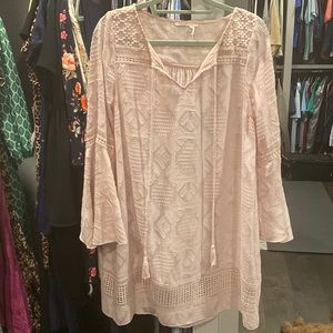 Anthropologie tunic dress with slip